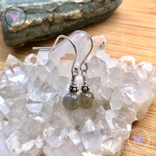 Labradorite Silver Earrings